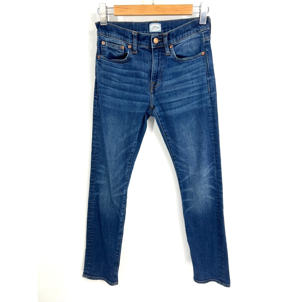 J.Crew 484 Slim Fit Jean Size 28x30 Stretch Dark Worn in‎ Japanese Denim J5025